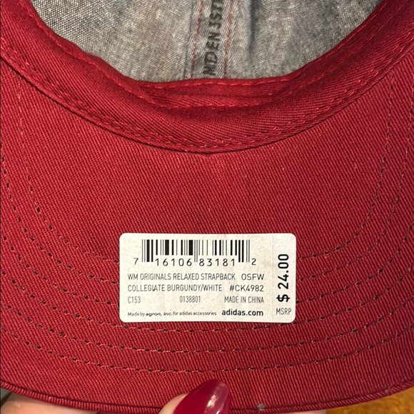 Adidas Red Women's Hat - Picture 4 of 7